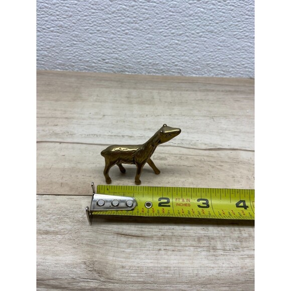 Vtg Brass Deer Figurine - Picture 7 of 8